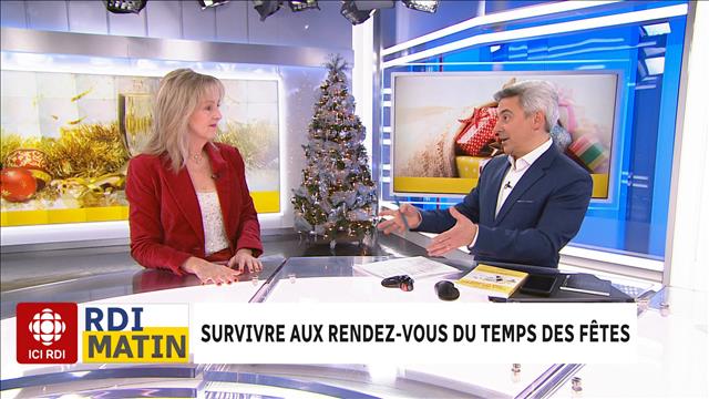 Survivre Temps des fêtes RDI Matin Julie Blais Comeau étiquette