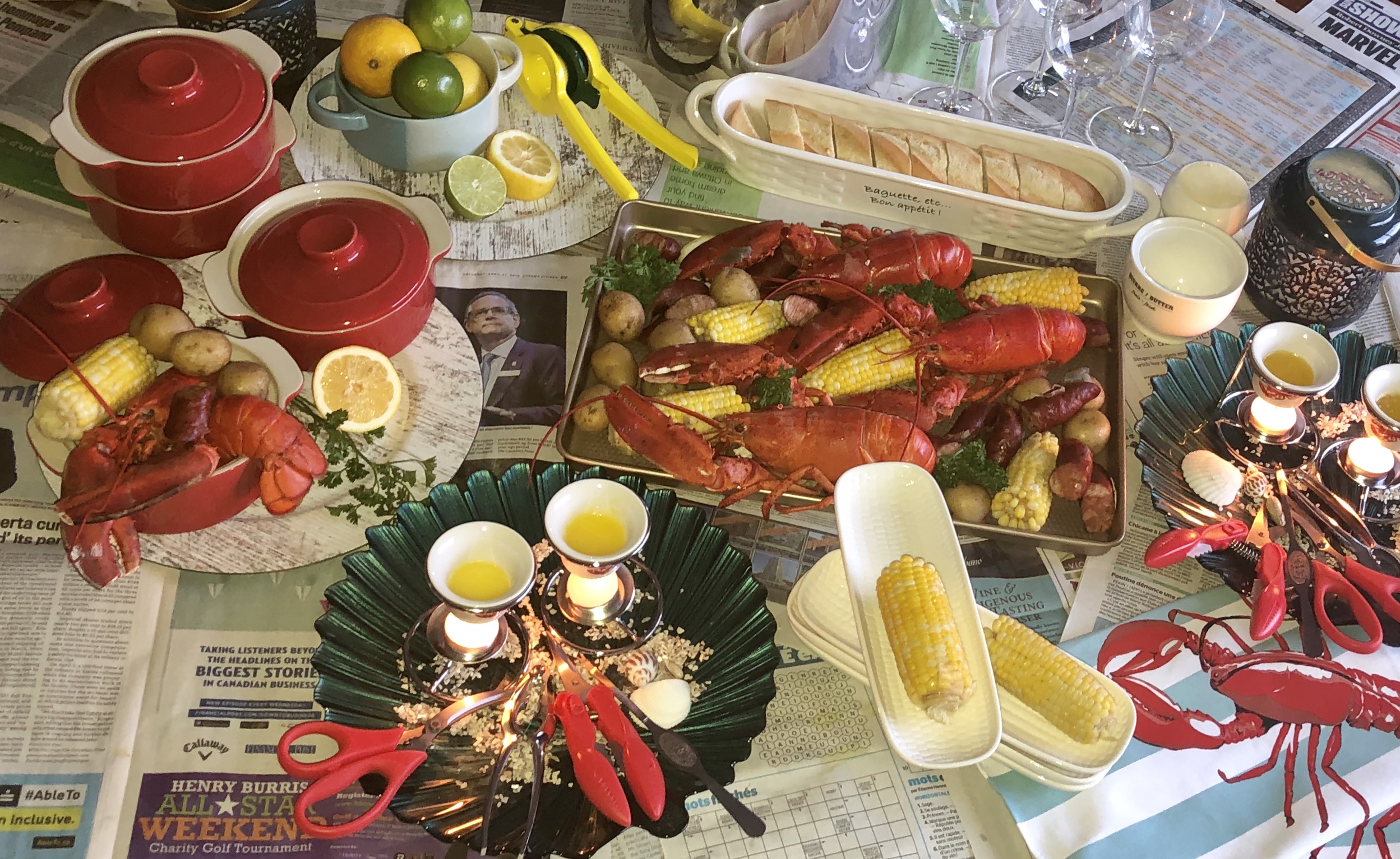 Lobster feast etiquette Julie Blais Comeau